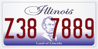 IL license plate Z387889