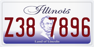 IL license plate Z387896