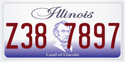 IL license plate Z387897