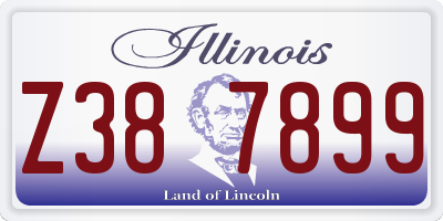 IL license plate Z387899