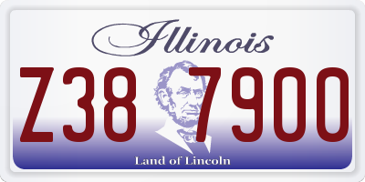 IL license plate Z387900