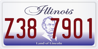 IL license plate Z387901