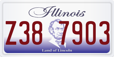 IL license plate Z387903