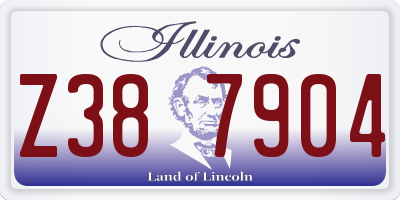 IL license plate Z387904