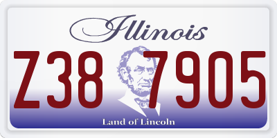 IL license plate Z387905