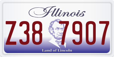IL license plate Z387907