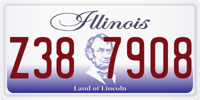 IL license plate Z387908