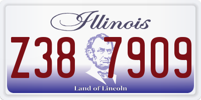 IL license plate Z387909