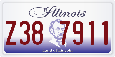 IL license plate Z387911