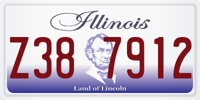 IL license plate Z387912
