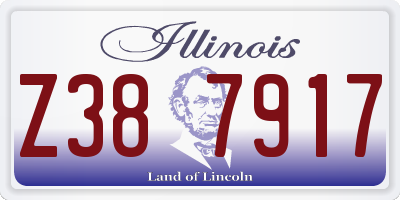 IL license plate Z387917