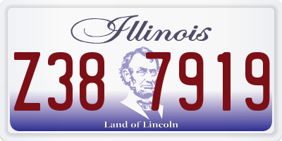 IL license plate Z387919