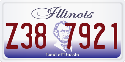 IL license plate Z387921