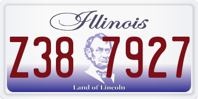 IL license plate Z387927