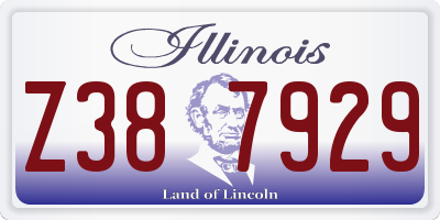 IL license plate Z387929