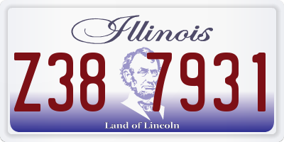 IL license plate Z387931