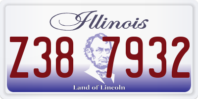 IL license plate Z387932