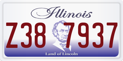 IL license plate Z387937