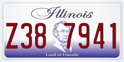IL license plate Z387941