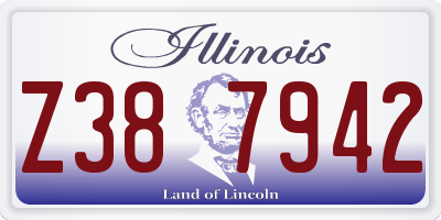 IL license plate Z387942