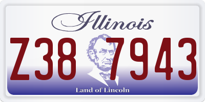 IL license plate Z387943