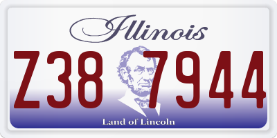 IL license plate Z387944