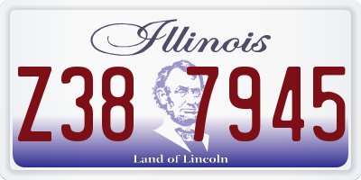 IL license plate Z387945