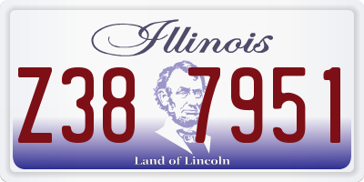 IL license plate Z387951