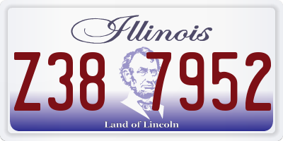IL license plate Z387952