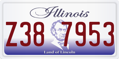 IL license plate Z387953