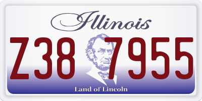 IL license plate Z387955