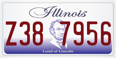 IL license plate Z387956