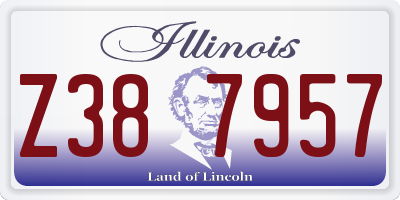 IL license plate Z387957
