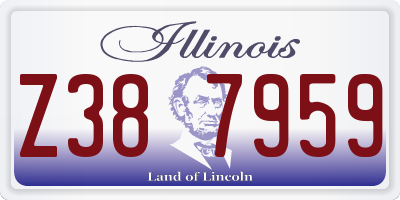 IL license plate Z387959
