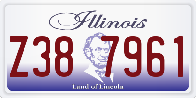 IL license plate Z387961