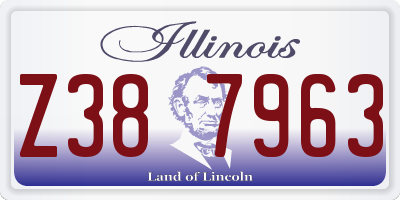 IL license plate Z387963
