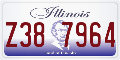 IL license plate Z387964