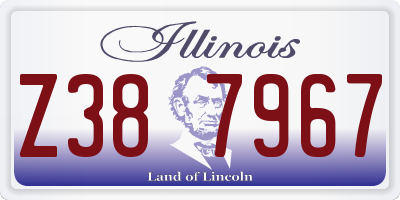 IL license plate Z387967