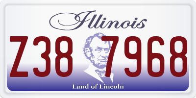 IL license plate Z387968