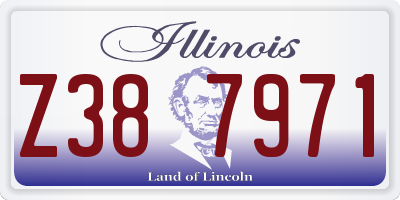 IL license plate Z387971