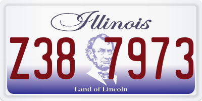 IL license plate Z387973