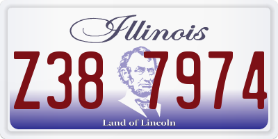 IL license plate Z387974