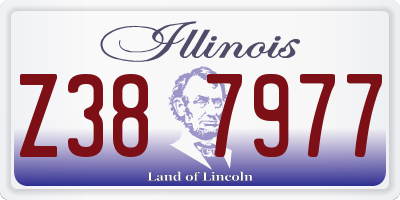 IL license plate Z387977