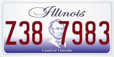IL license plate Z387983