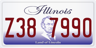 IL license plate Z387990