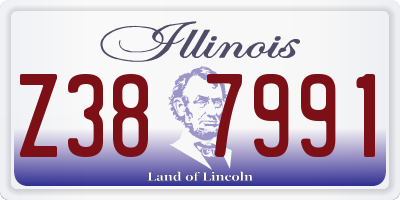 IL license plate Z387991