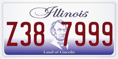 IL license plate Z387999