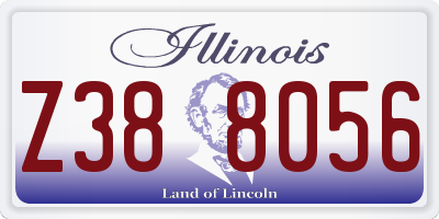 IL license plate Z388056