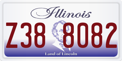 IL license plate Z388082