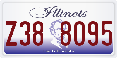 IL license plate Z388095